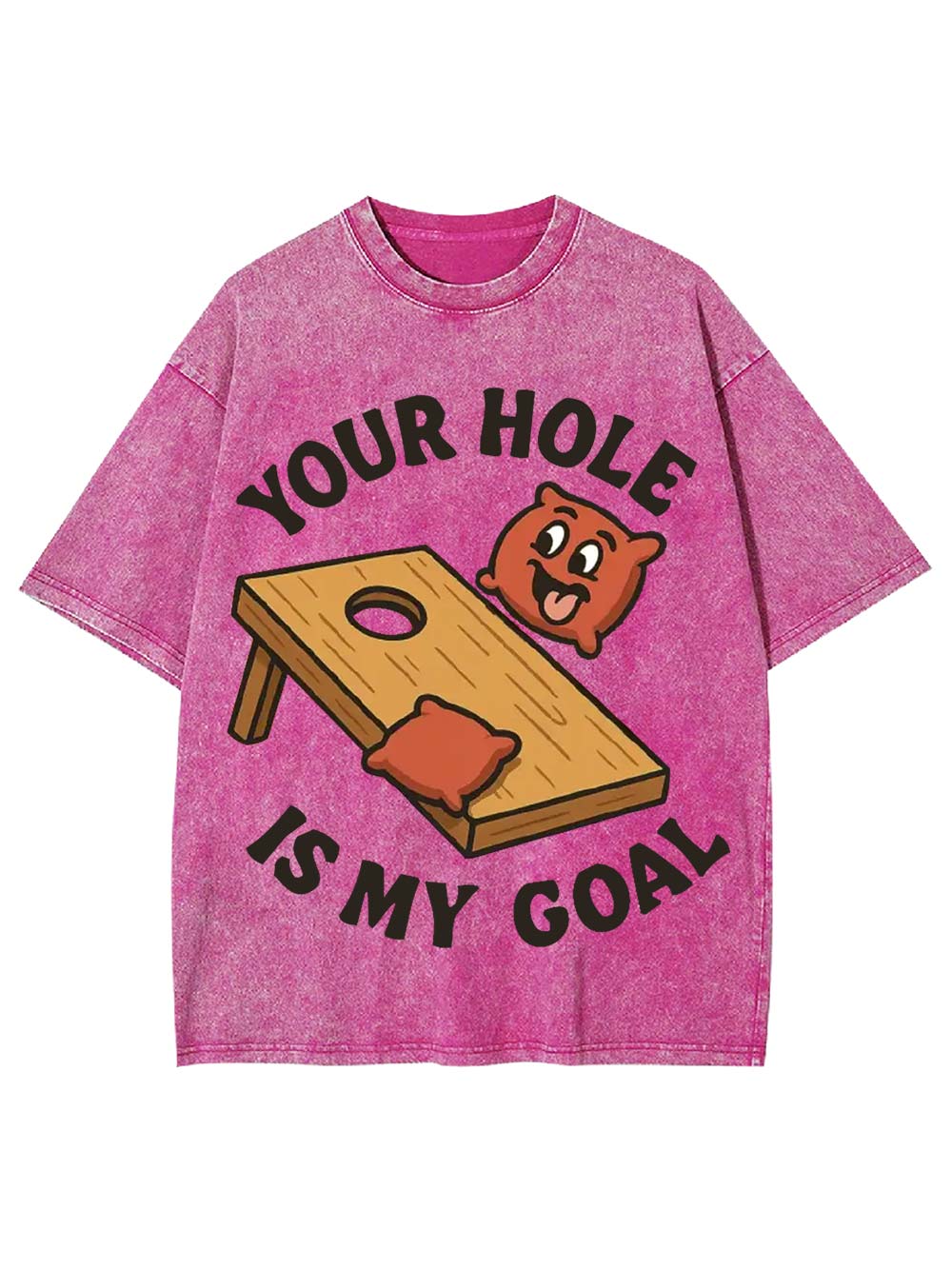 Your Hole Is My Goal Washed Tshirt