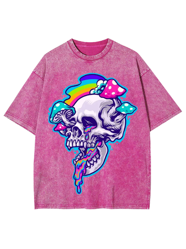 Psychedelic Skull Dream Washed Tshirt