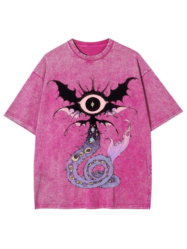 CELESTIAL EYE SERPENT WASHED TSHIRT