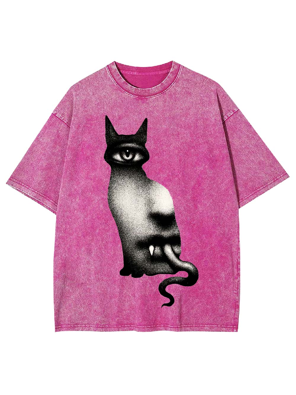 Surreal Feline Vision Washed Tshirt