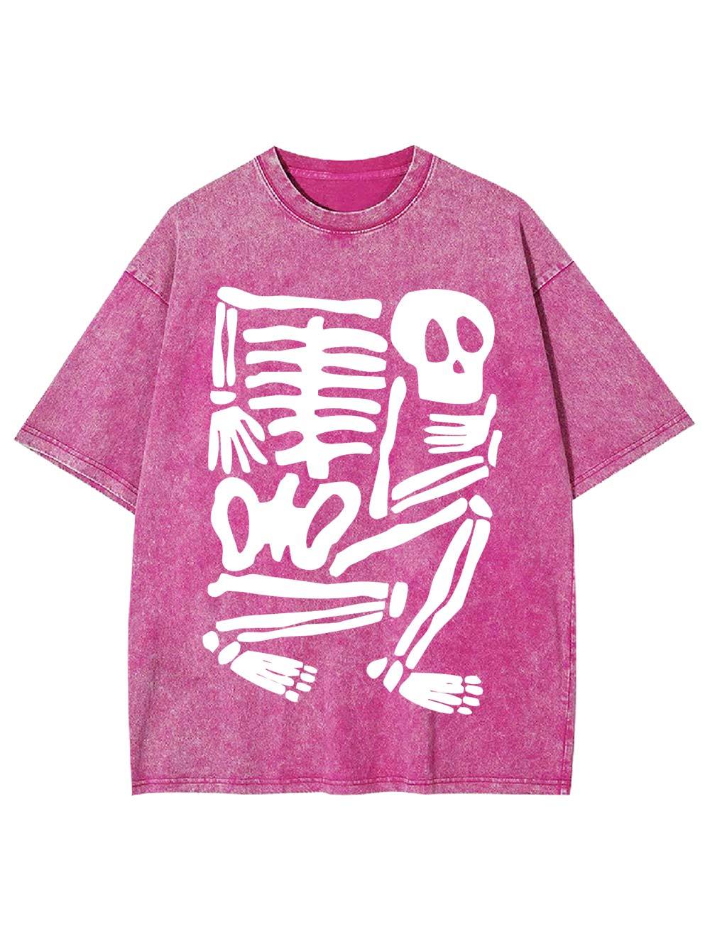 Skeleton Puzzle Washed Tshirt