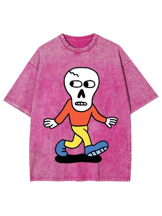 Skull on the Move Washed Tshirt