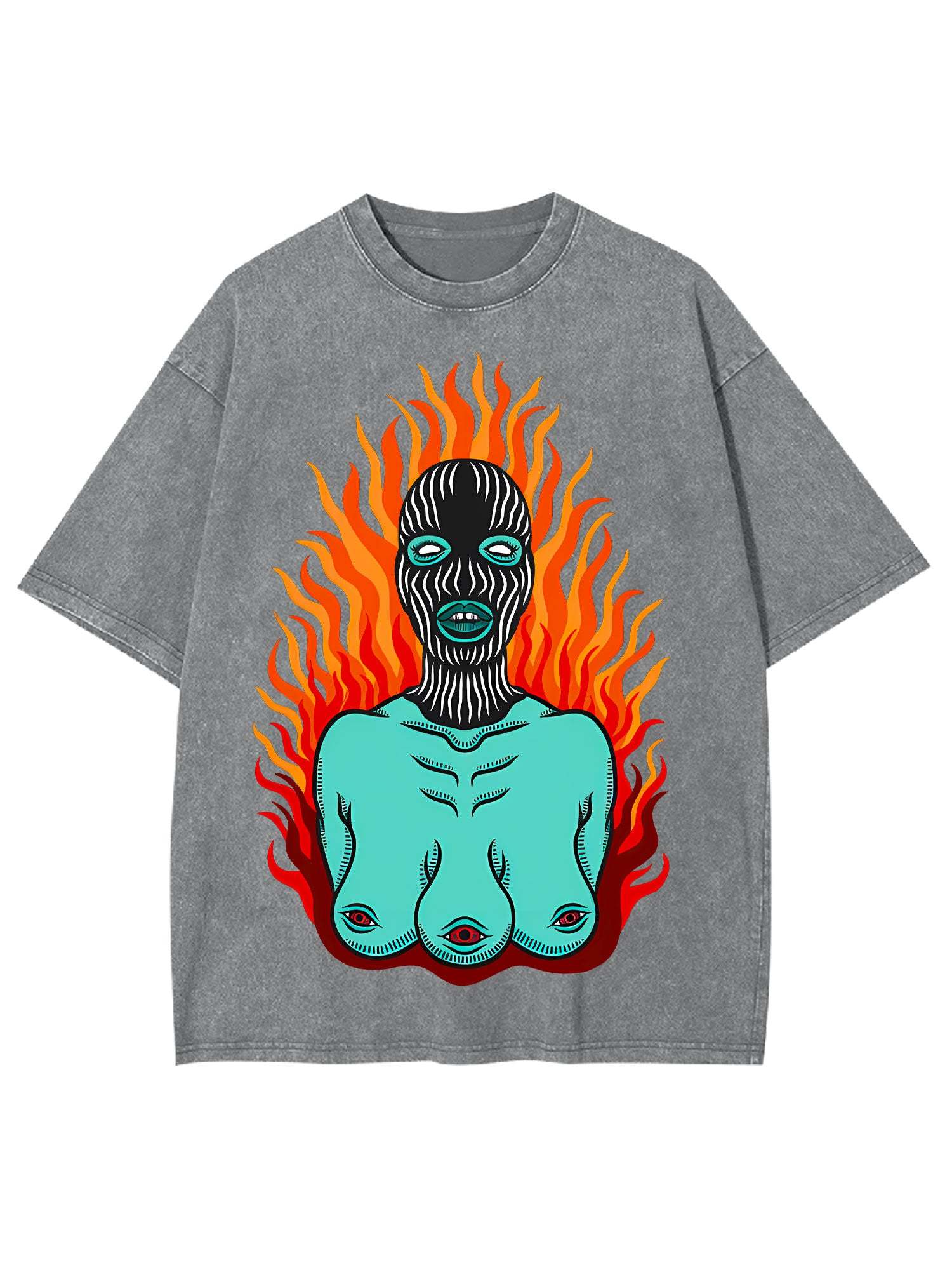 Flames Washed Tshirt