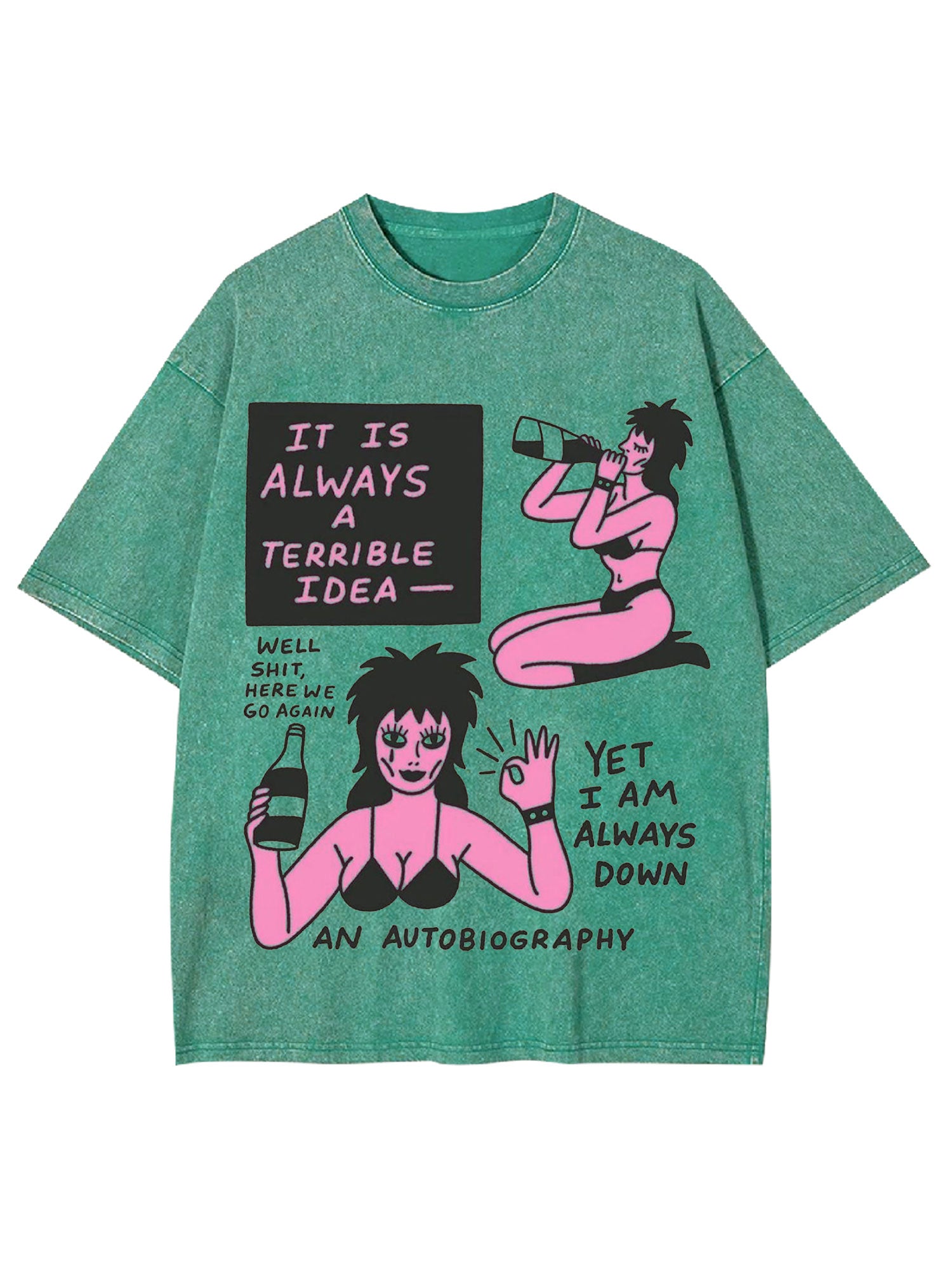 Drink Washed Tshirtt