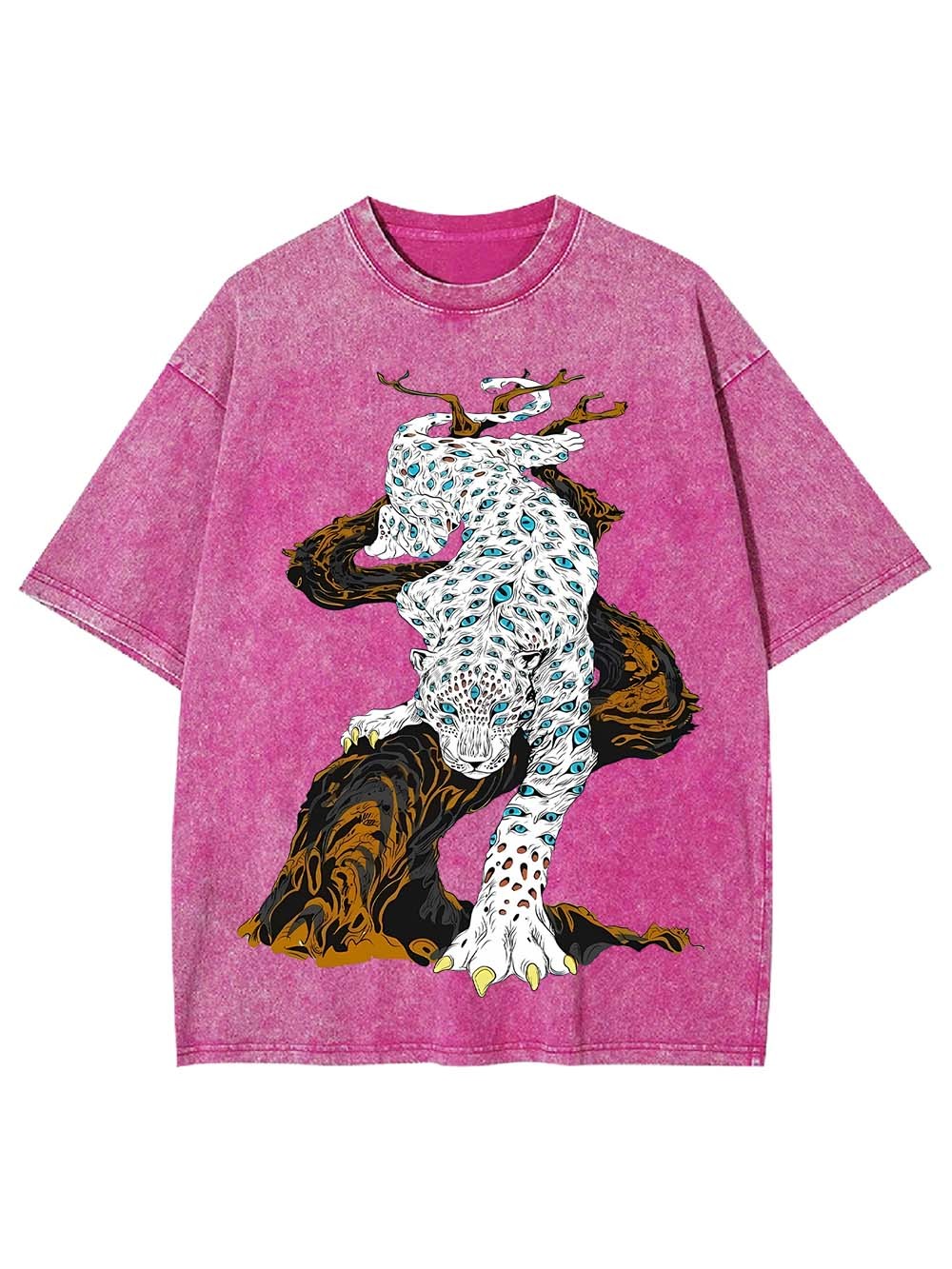 Eyes Of A Leopard Washed Tshirt