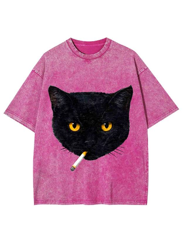 Feline Rebel Washed Tshirt