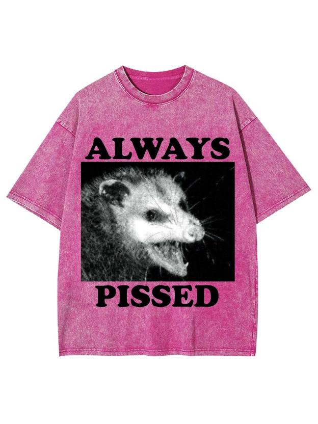 Always Pissed Washed Tshirt