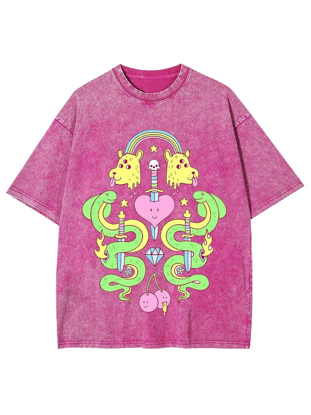Serpents And Symbols Washed Tshirt
