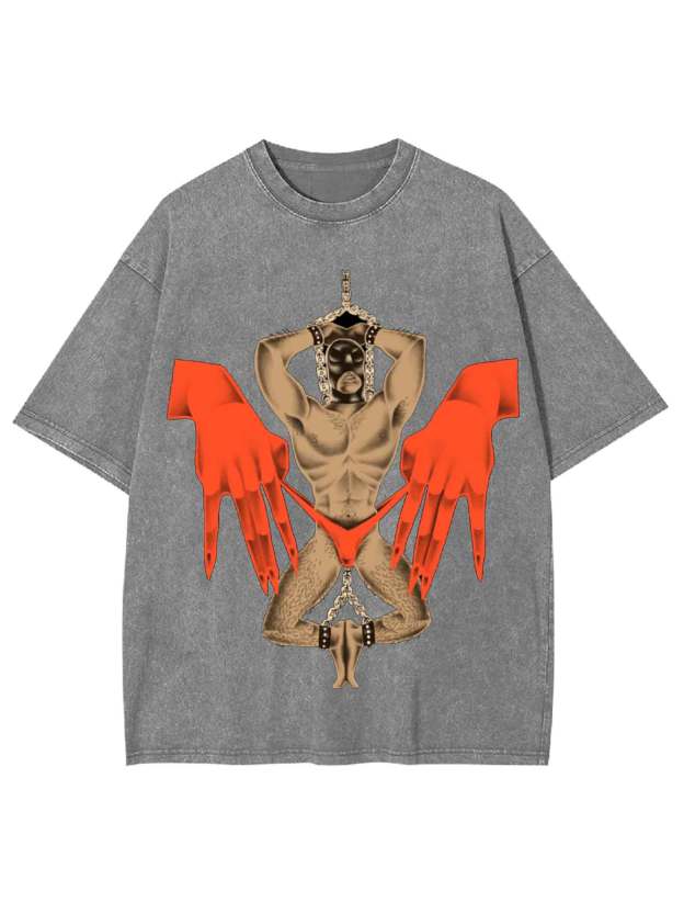 CHAINED WASHED TSHIRT