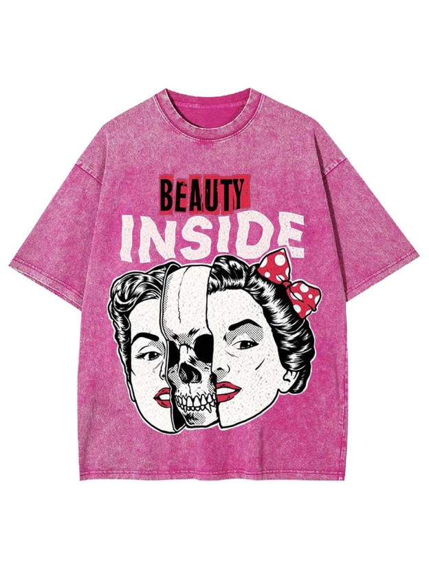 BEAUTY INSIDE WASHED TSHIRT