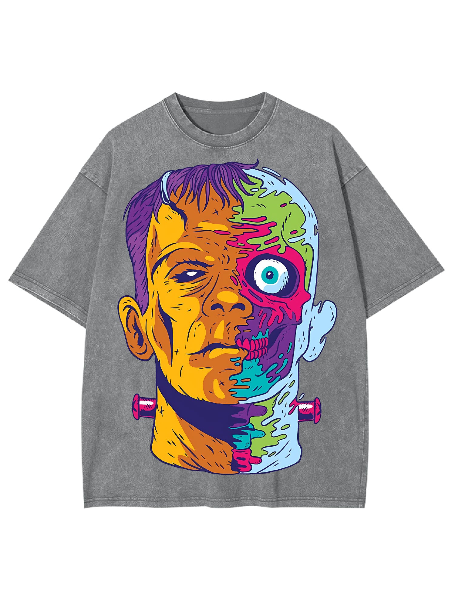 Trippy Frankenstein Washed Tshirt