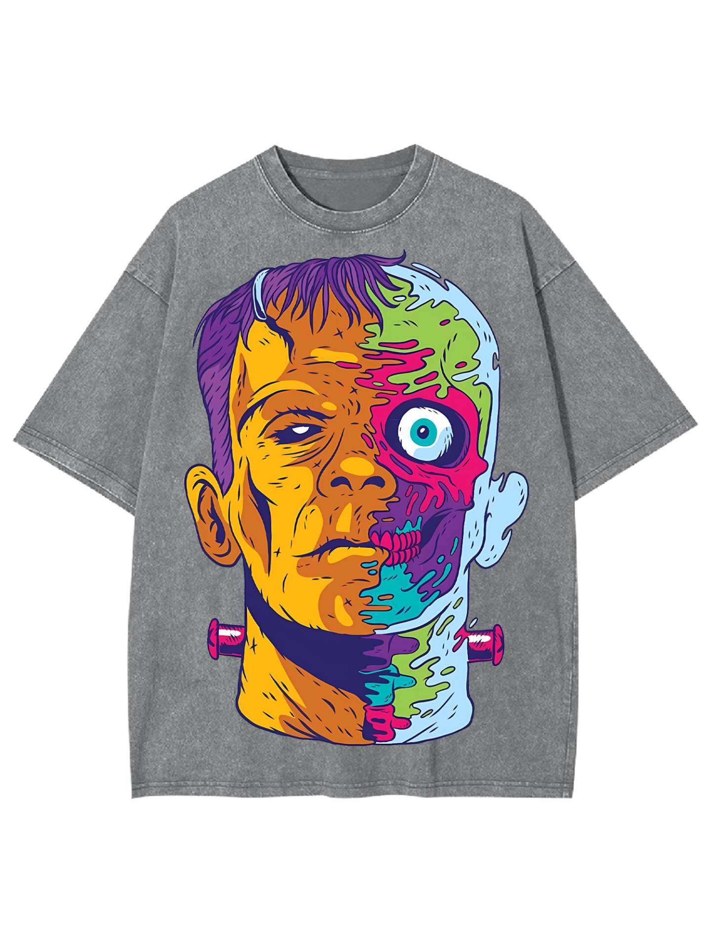 Trippy Frankenstein Washed Tshirt