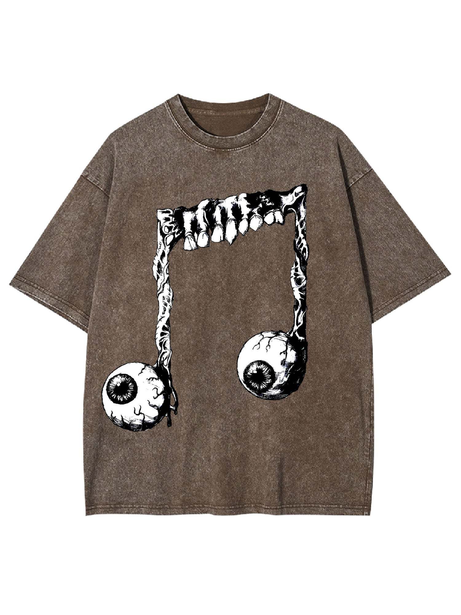 Musical Notes Washed Tshirt-ClassyOutlaw Sale