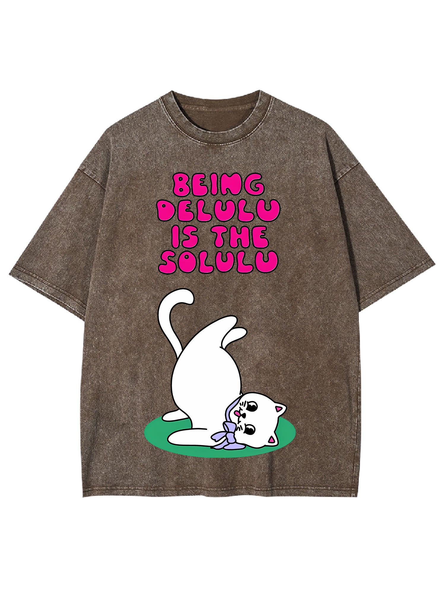 Being Delulu Is The Solulu Washed Tshirt