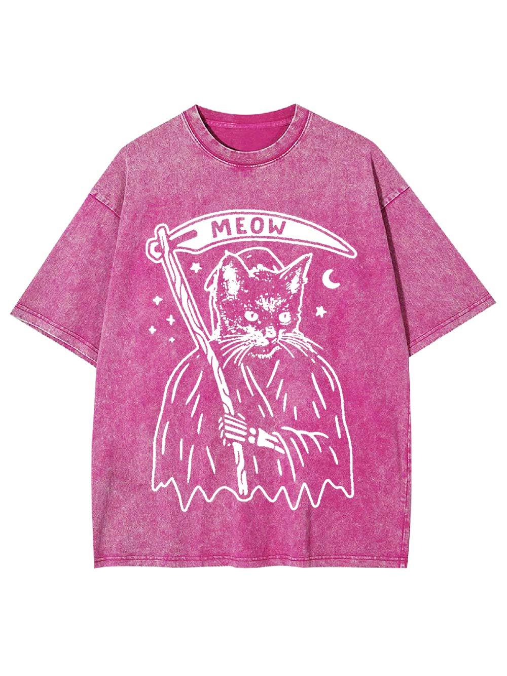 Meow Reaper Washed Tshirt