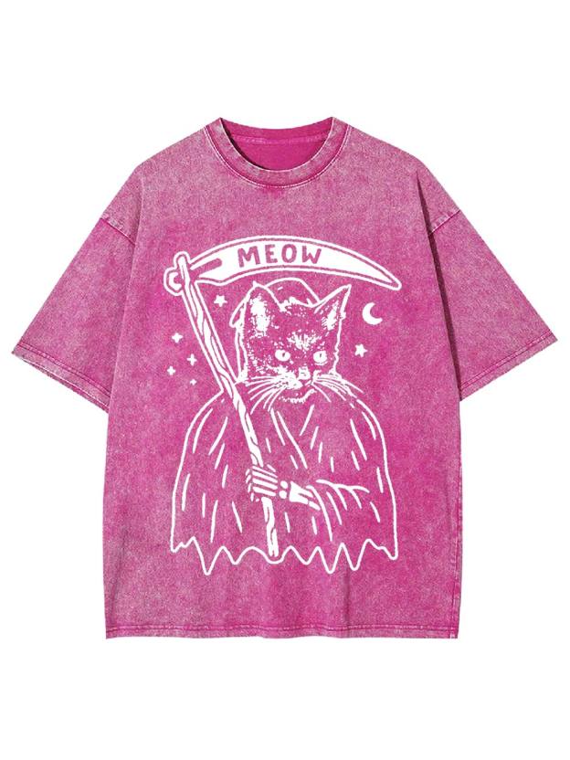 Meow Reaper Washed Tshirt