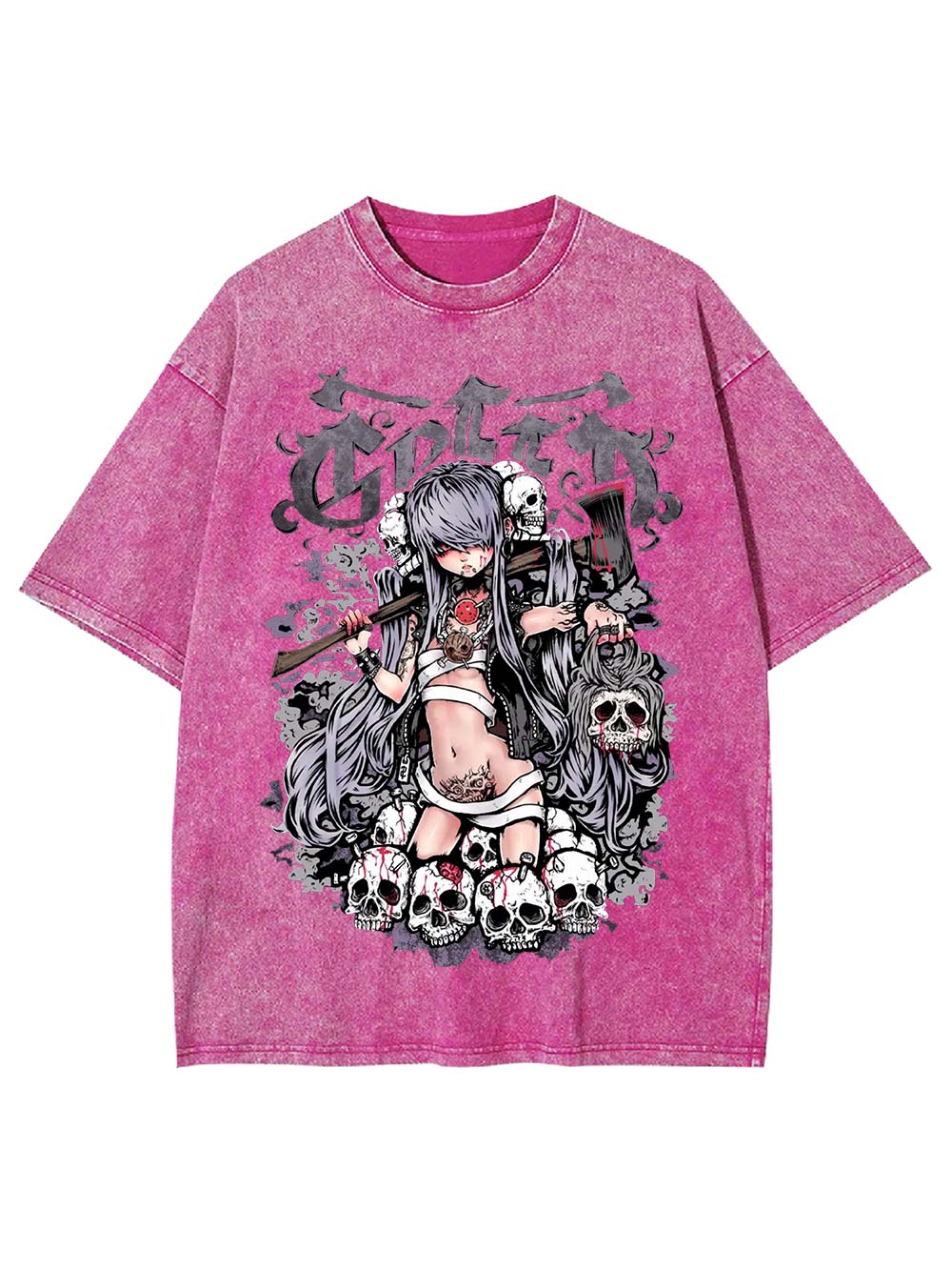 Queen of Skulls Washed Tshirt