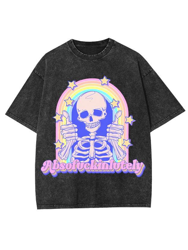 ABSOFUCKINLUTELY WASHED TSHIRT