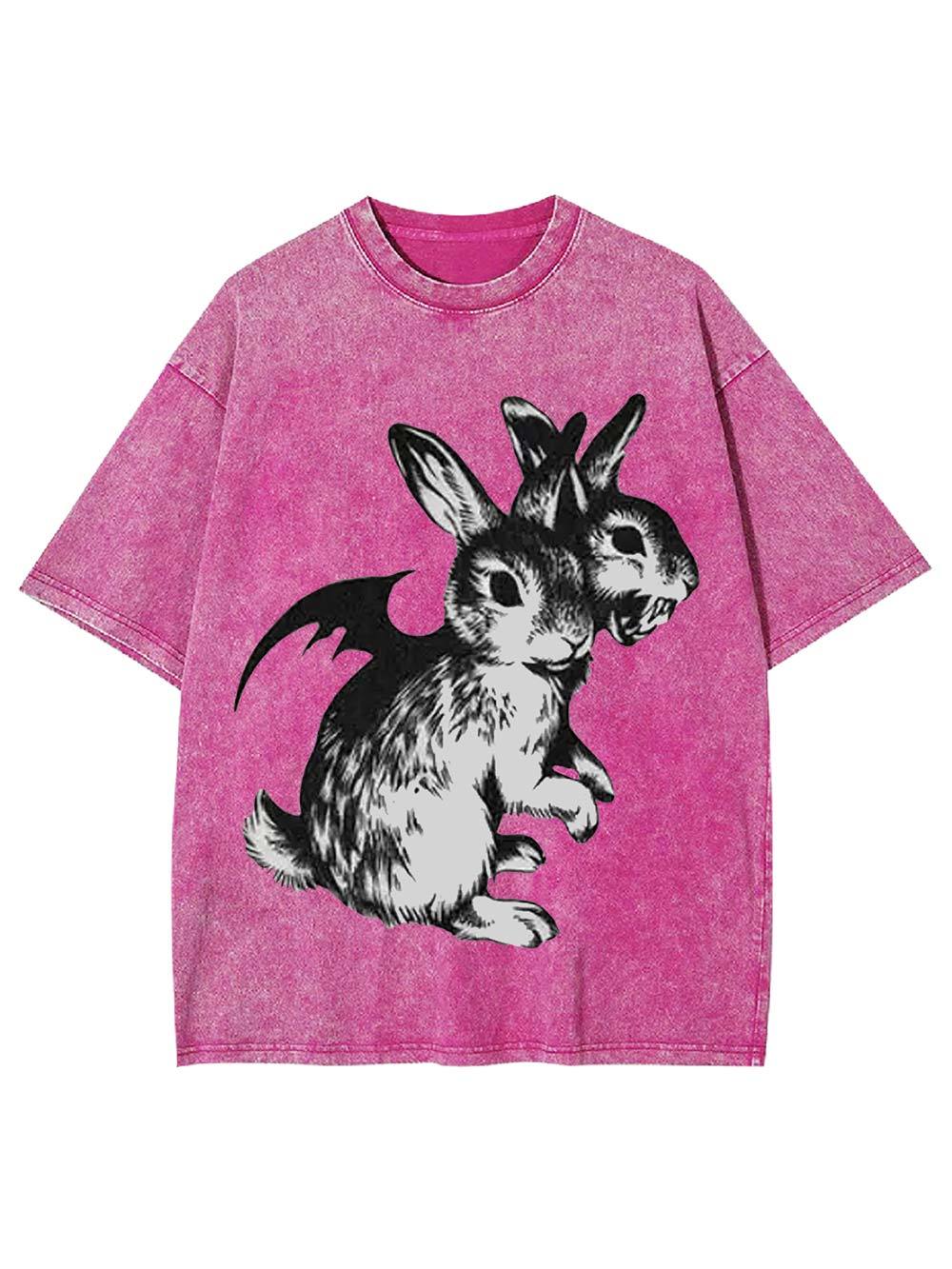 Duality of Bunnies Washed Tshirt