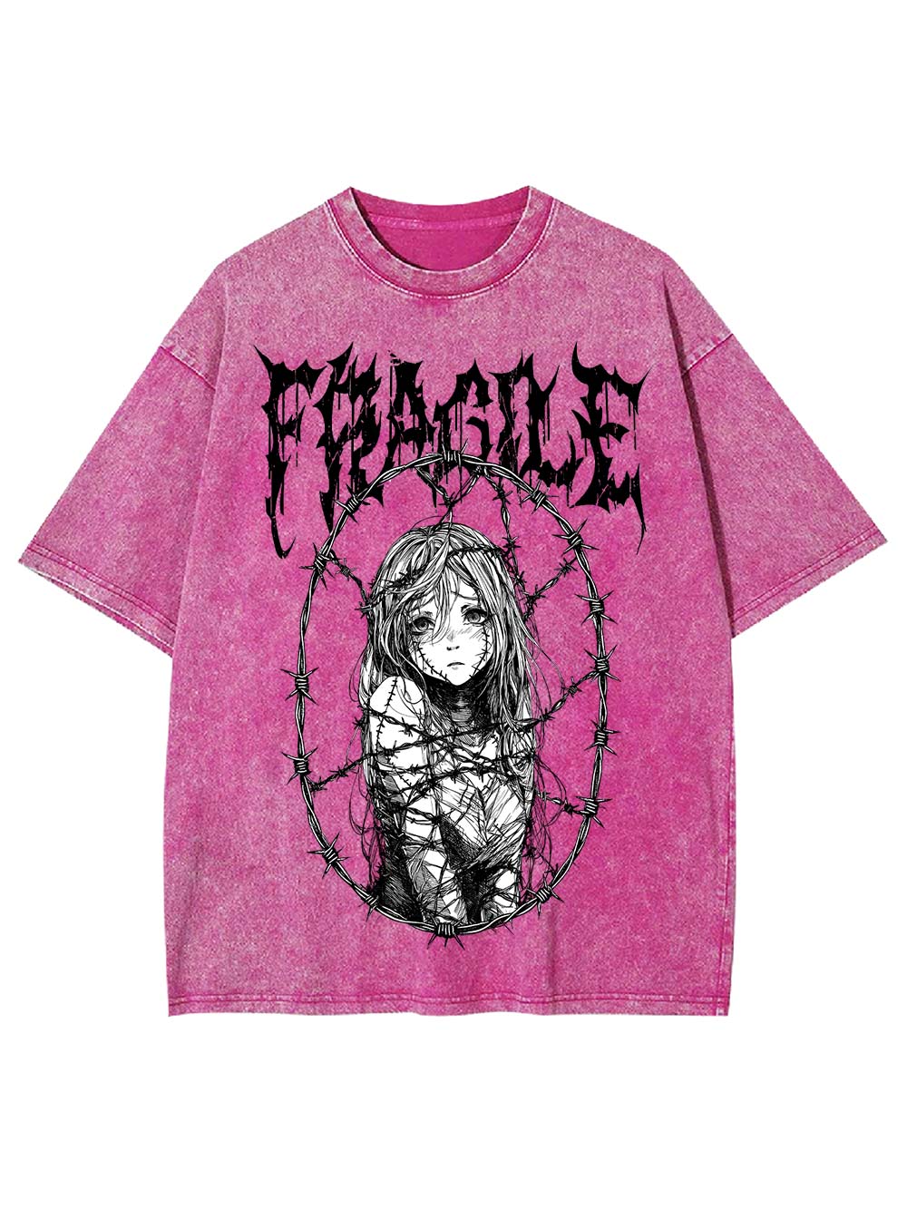 Fragile Boundaries Washed Tshirt