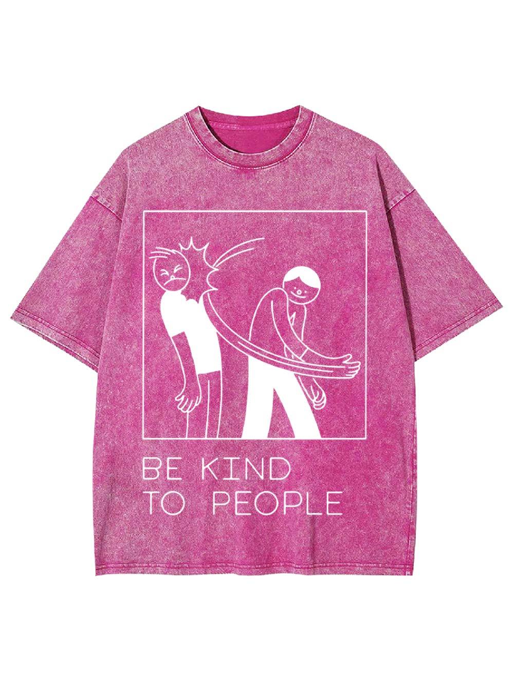 Be Kind to People Washed Tshirt