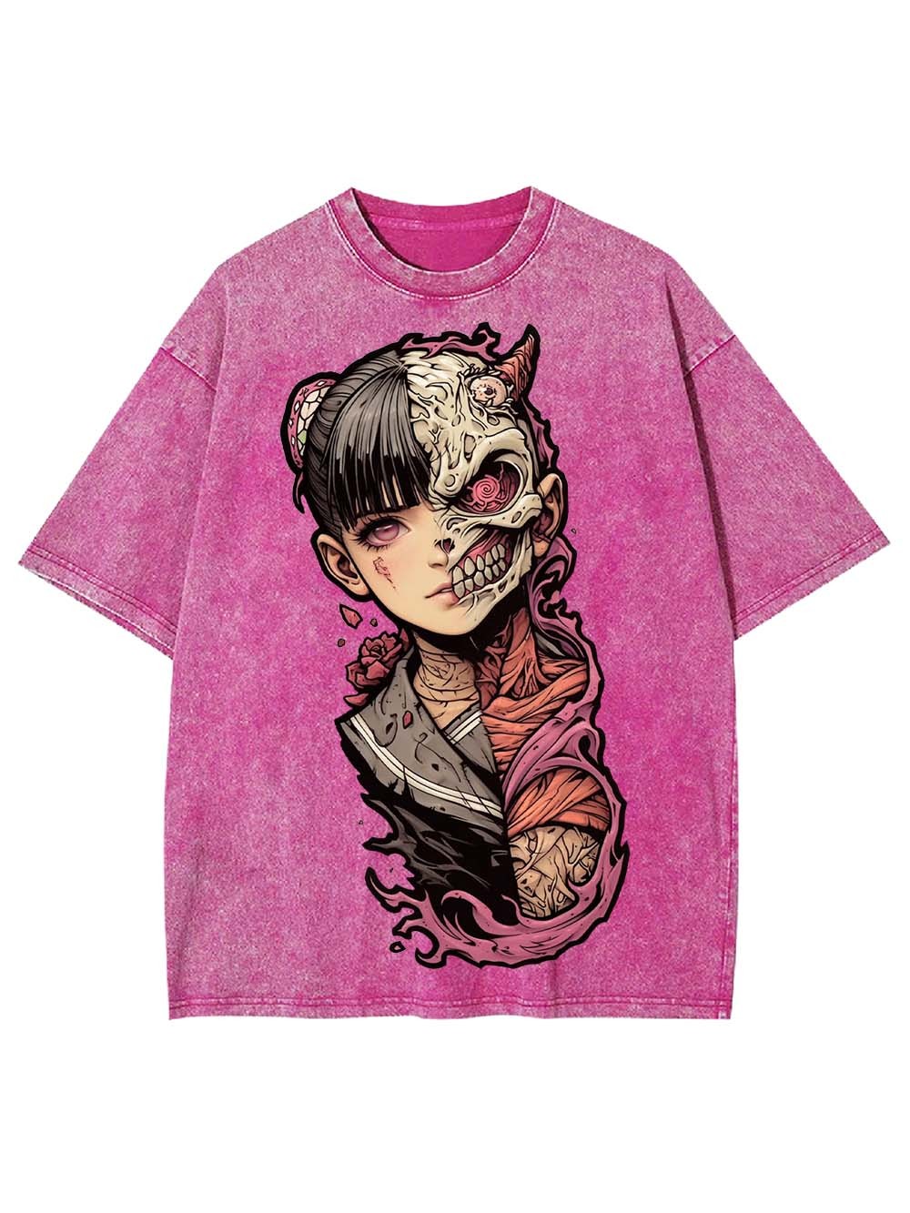 HALF DEMON, HALF HUMAN WASHED TSHIRT