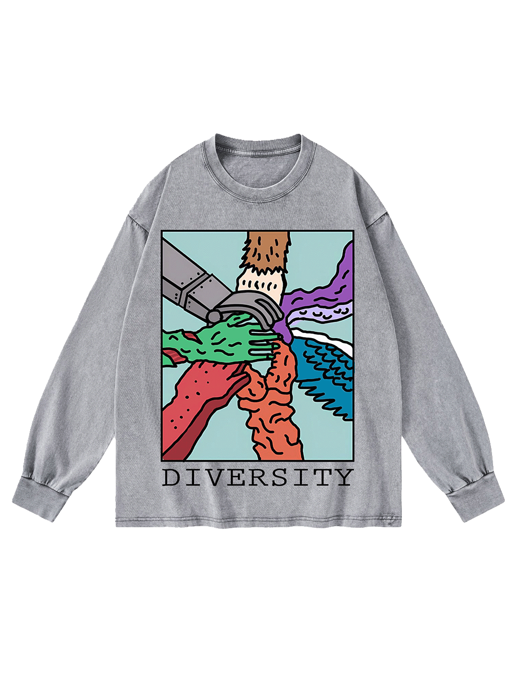 Diversity Washed Long-Sleeve Tshirt