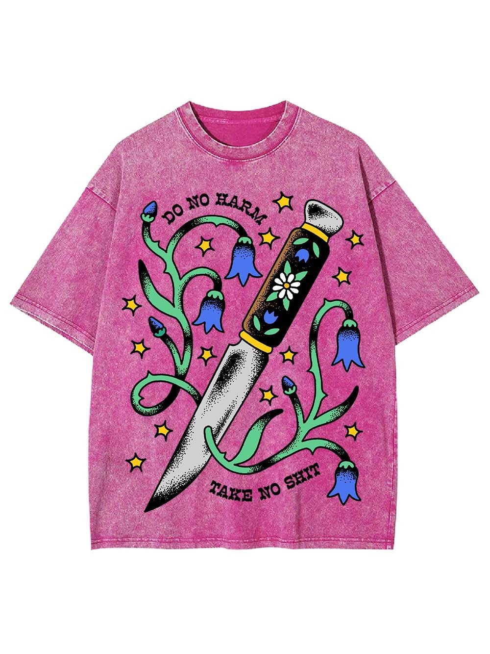 DO NO HARM TAKE NO SHIT WASHED TSHIRT