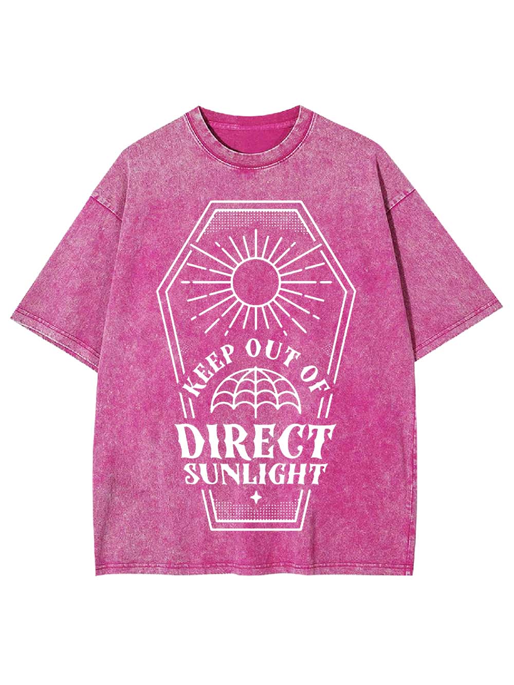 Keep Out Of Diregt Sunlight Washed Tshirt