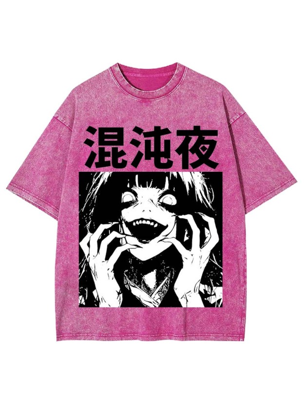 Chaotic Night Washed Tshirt