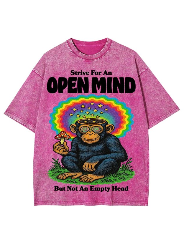 Open Mind, Full Head Washed Tshirt