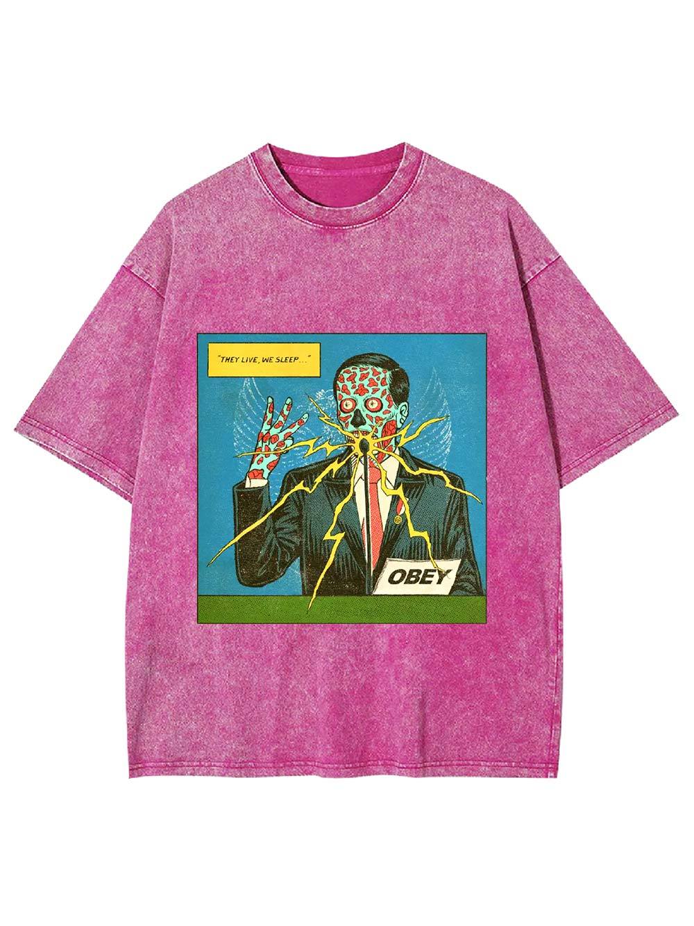 They Live, We Sleep Washed Tshirt