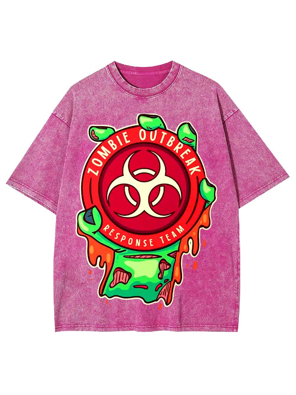 Zombie Outbreak   Response Team   Washed Tshirt