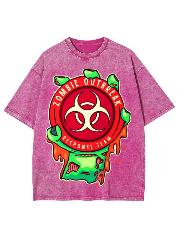 Zombie Outbreak   Response Team   Washed Tshirt