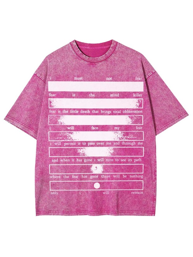 CONQUERING FEAR WASHED TSHIRT