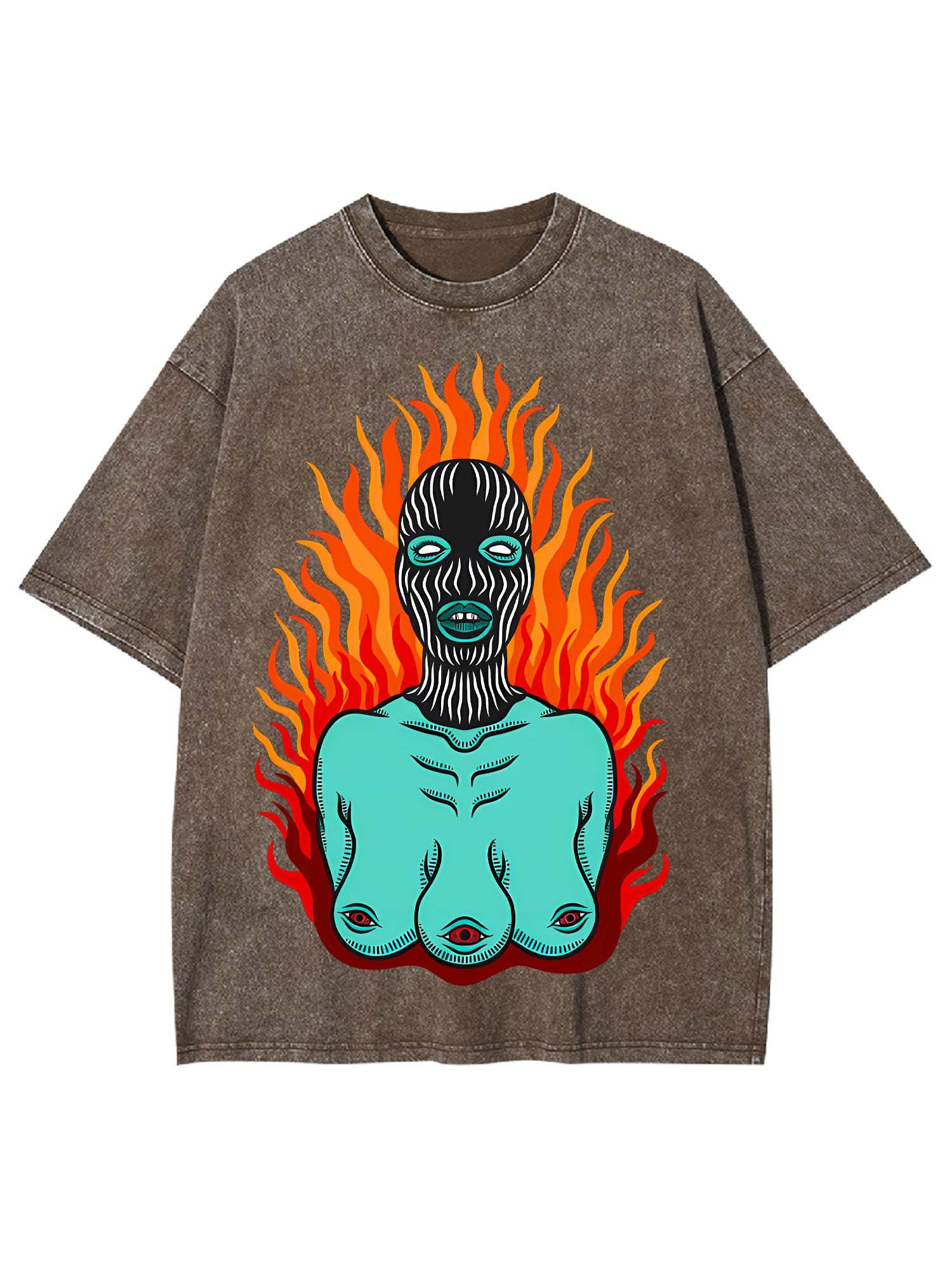Flames Washed Tshirt