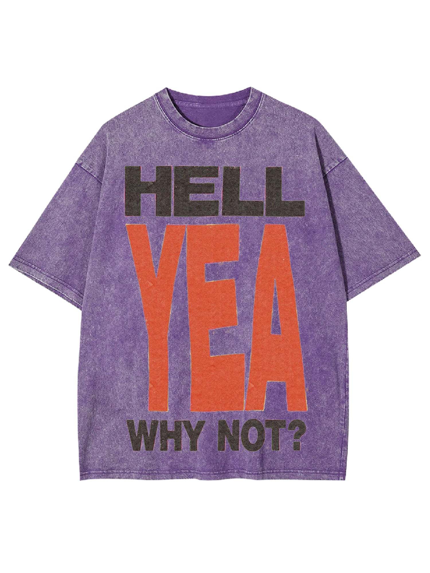 Hell Yea Why Not? Washed Tshirt