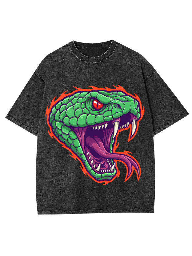 Venomous Snake Washed Tshirt