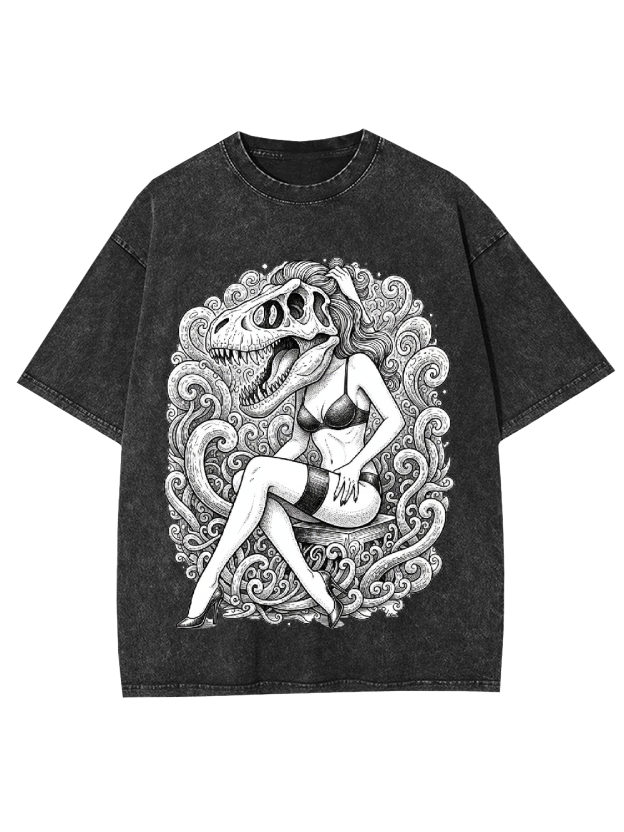 T-Rex Siren Washed Tshirt