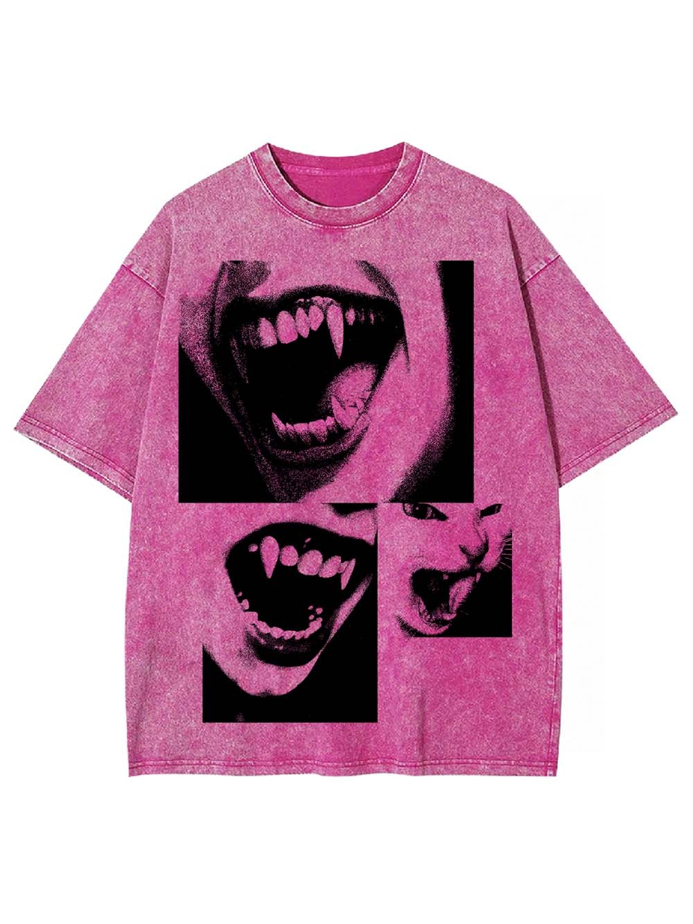 Fangs And Fury Washed Tshirt