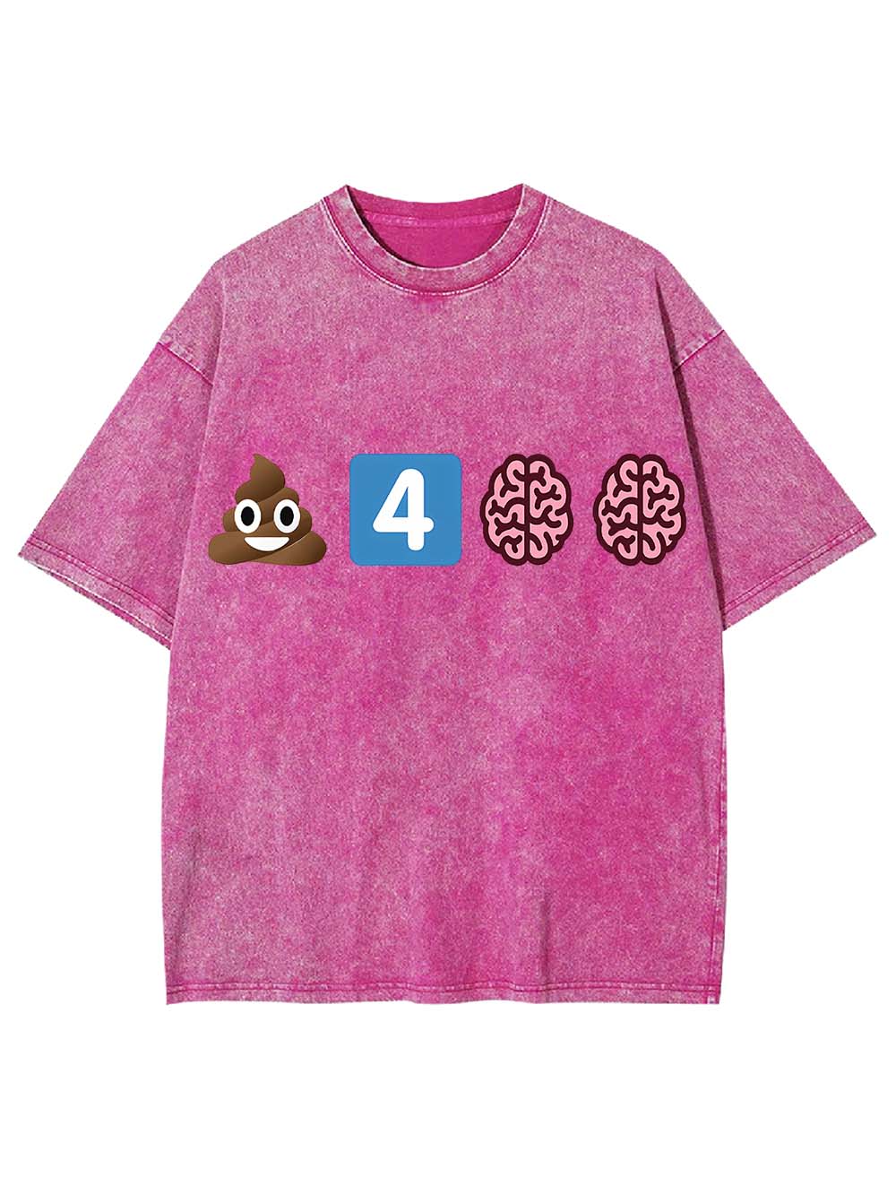 POOP FOR BRAINS WASHED TSHIRT