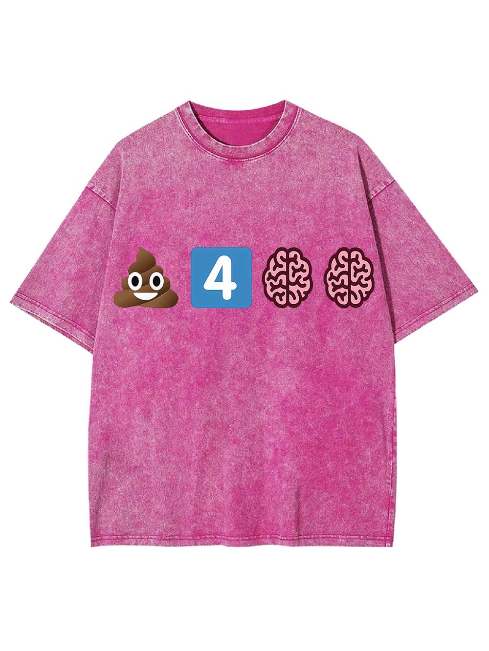 POOP FOR BRAINS WASHED TSHIRT