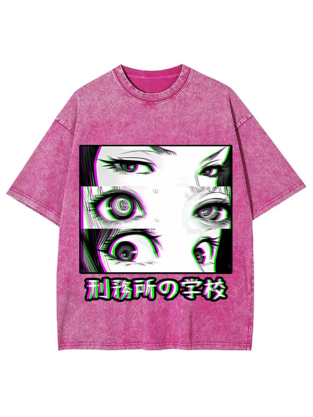 Eyes of the Prison School Washed Tshirt