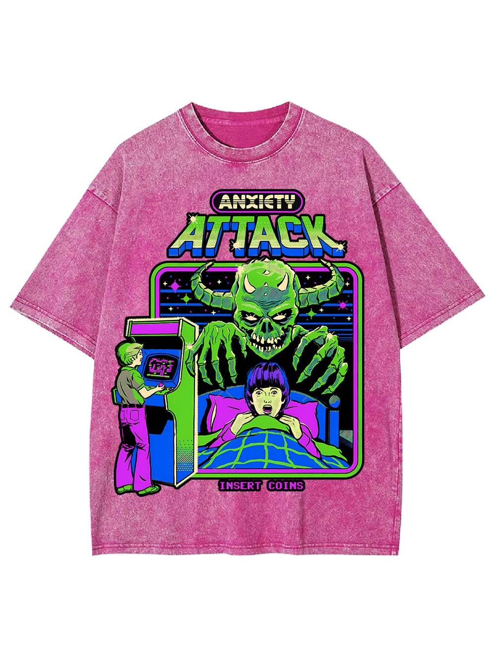 Anxiety Attack Washed Tshirt