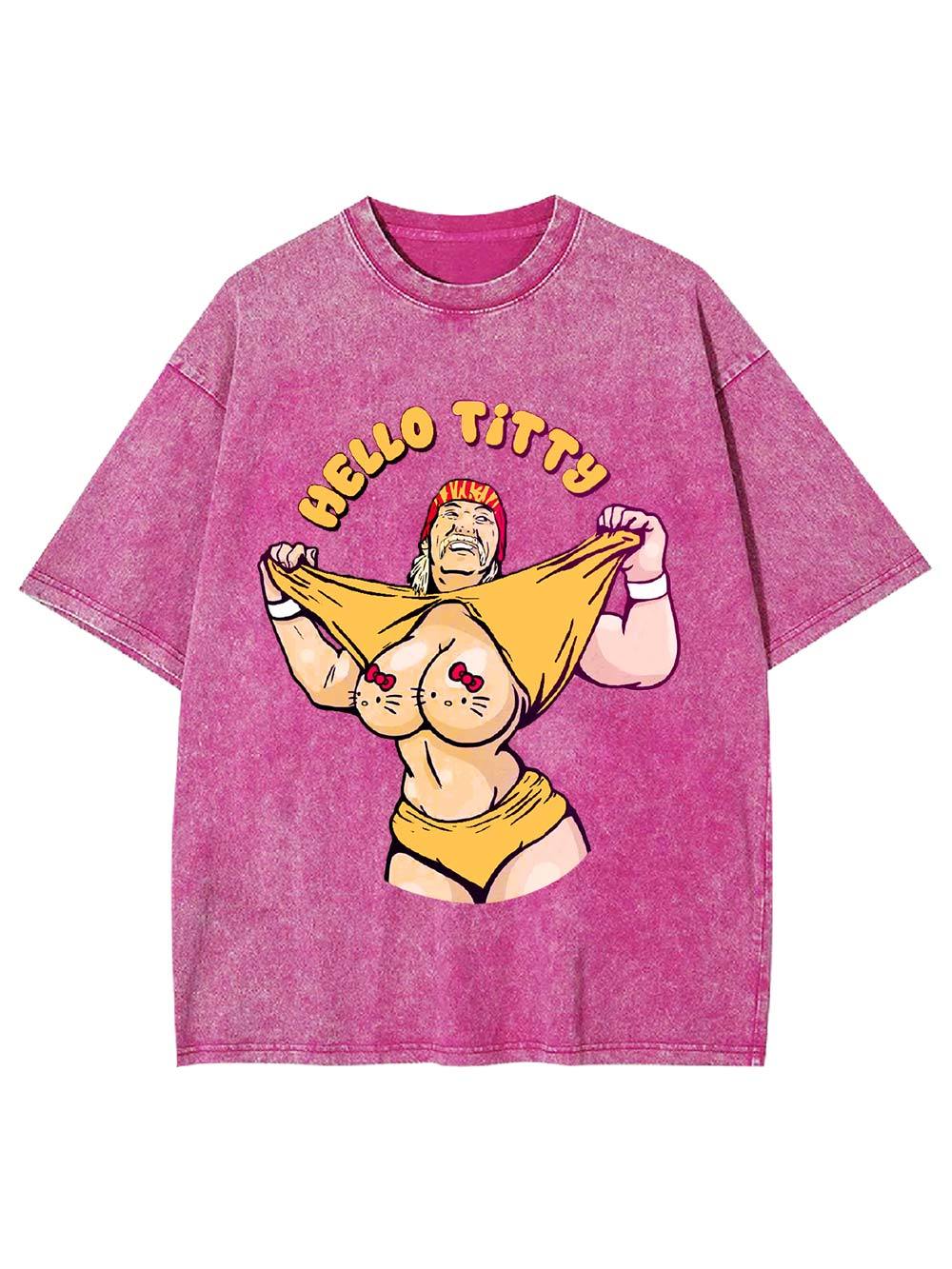 "Playful Parody Unveiled" Washed Tshirt