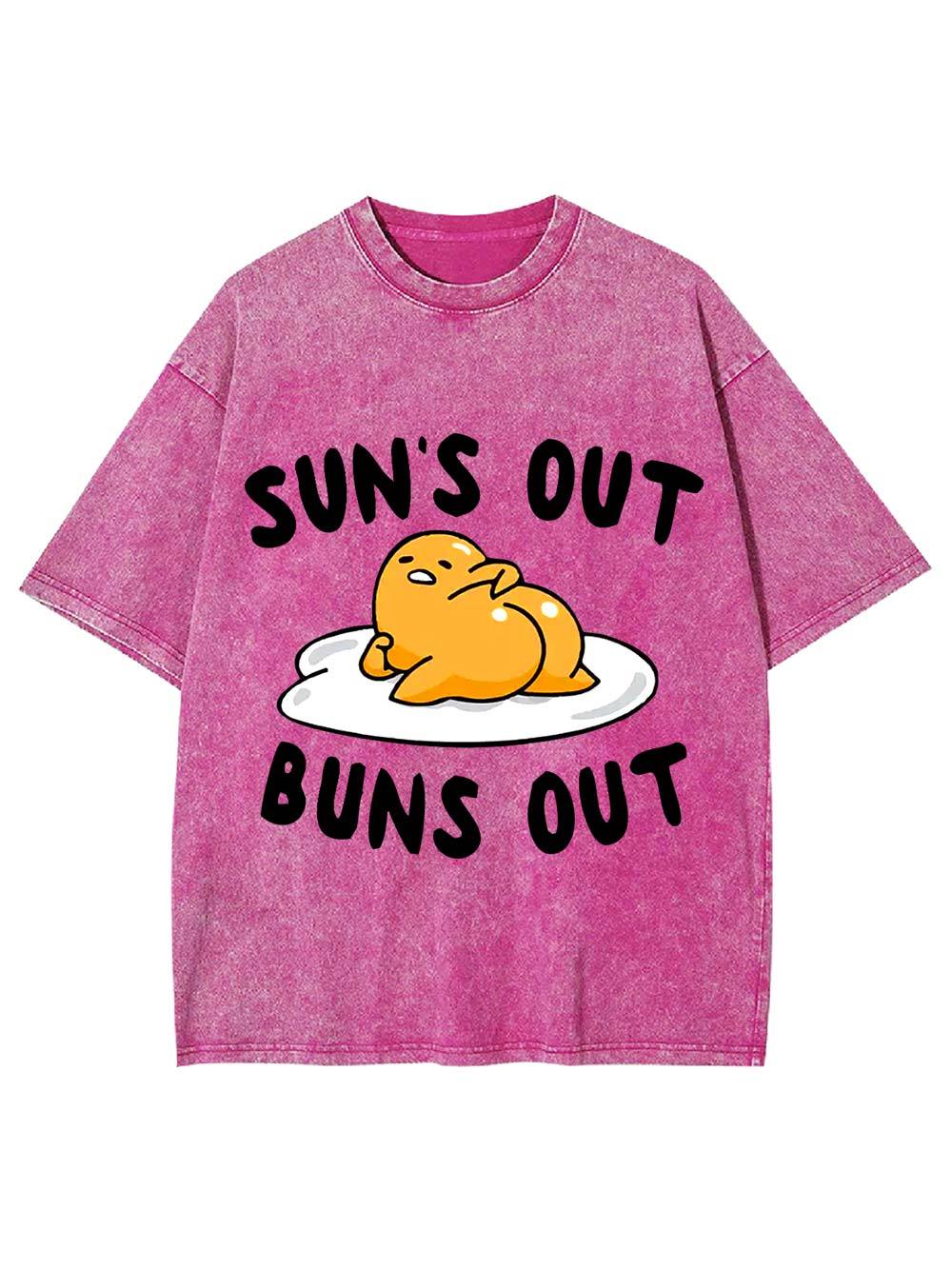 Sun's Out   Buns Out   Washed Tshirt