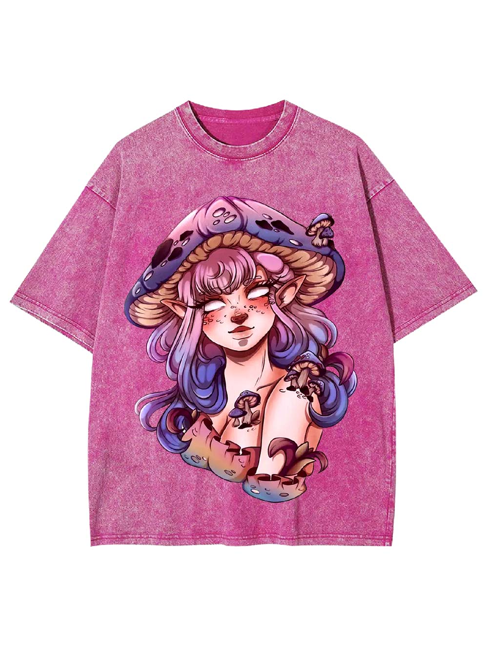 Mushroom Fairy Enchantress Washed Tshirt