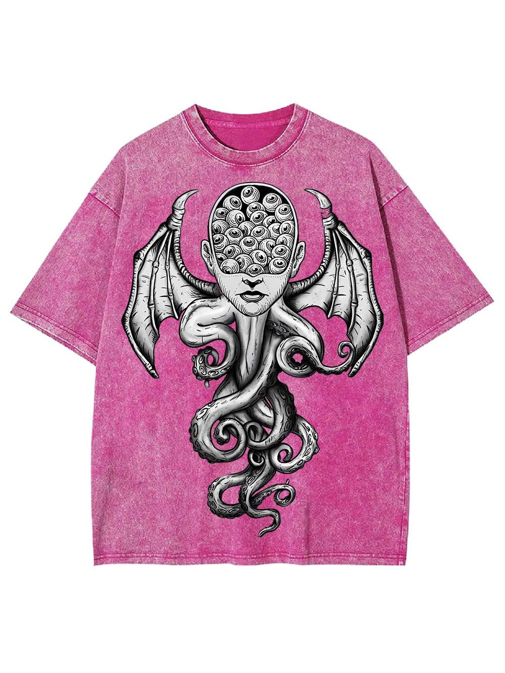 Octopus-Woman Hybrid Washed Tshirt