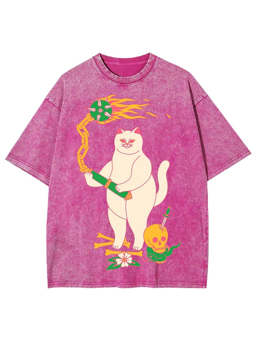 FEROCIOUS CAT WASHED TSHIRT