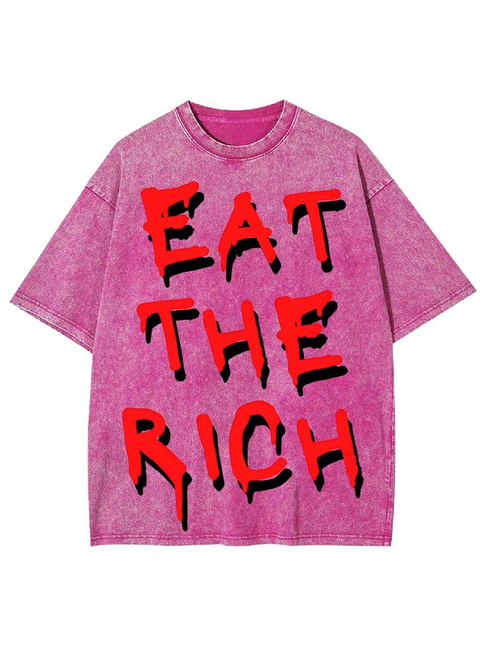 EAT THE RICH WASHED TSHIRT